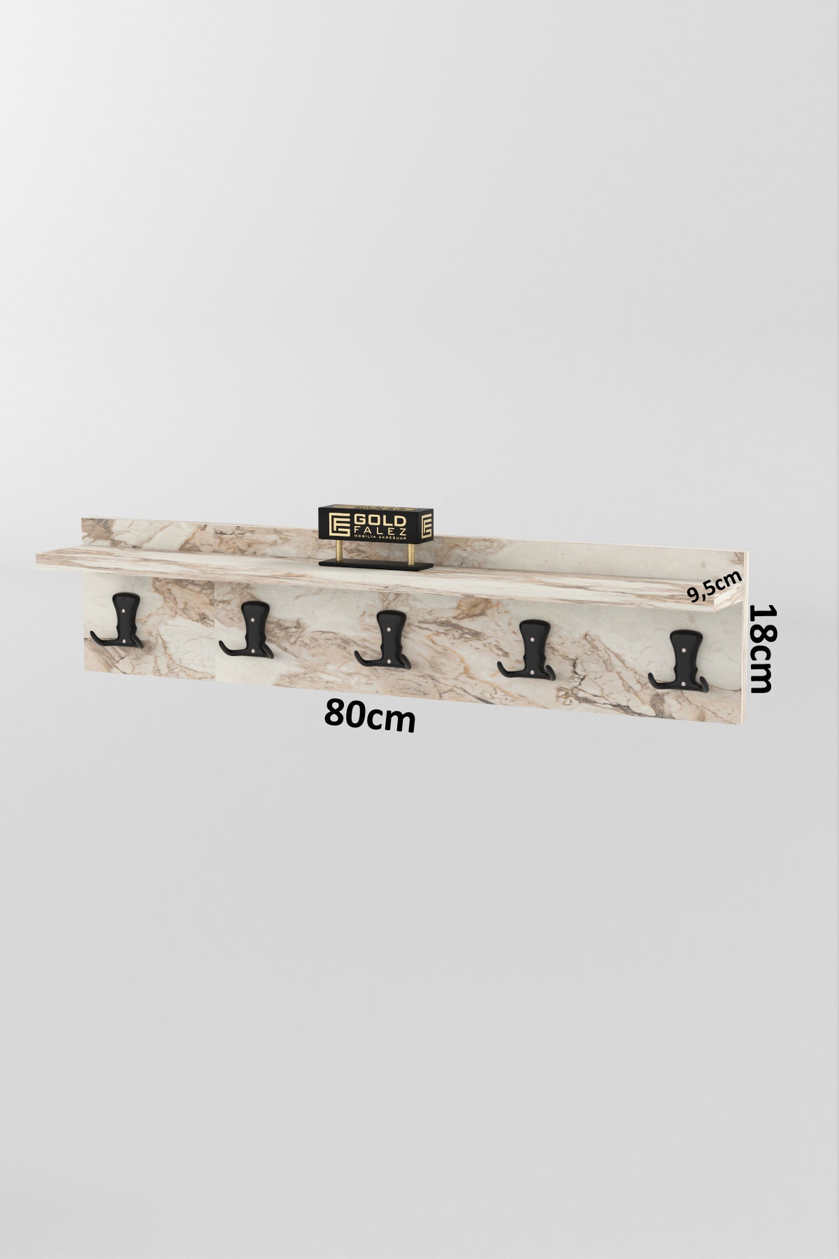 Askılık Duvar Elbise Askılığı Portmanto 80 Cm