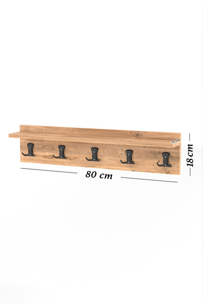 Askılık Duvar Elbise Askılığı Portmanto 80 Cm