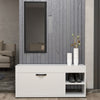 Ayakkabılık Çok Amaçlı Kapaklı Dolabı 90 cm Modern Ayakkabı Dolabı Raflı Organizer