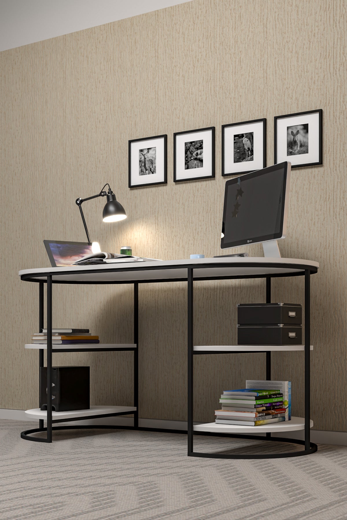 Çalışma Masası 140 cm Bilgisayar Masası Çok Amaçlı Makyaj Masası Ofis Masası Yemek masası