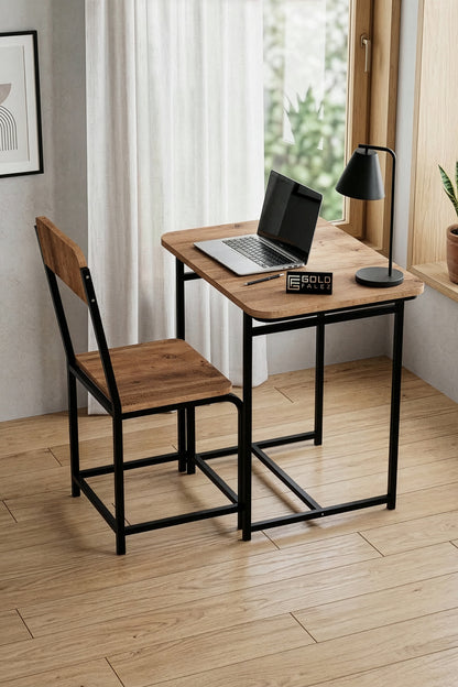 Çalışma Masası Sandalye Set Dayanıklı Tasarım Ev Ofis Laptop Masası Çok Amaçlı