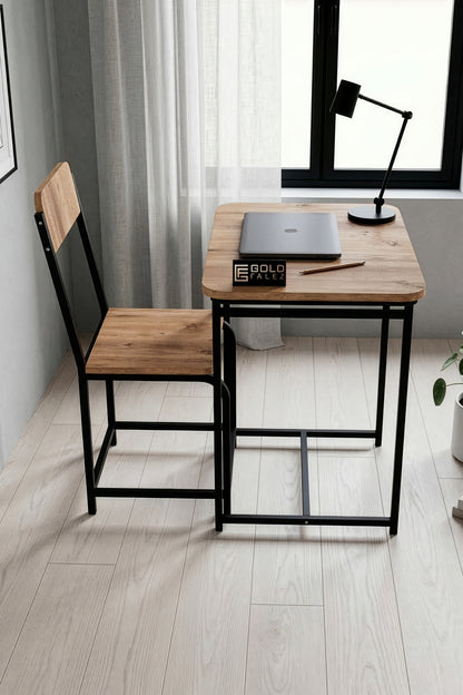 Çalışma Masası Sandalye Set Dayanıklı Tasarım Ev Ofis Laptop Masası Çok Amaçlı