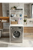 Çamaşır Makinesi Dolabı 2 Katlı Geniş Depolama Raf Ünitesi Metal Banyo Organizer Standı