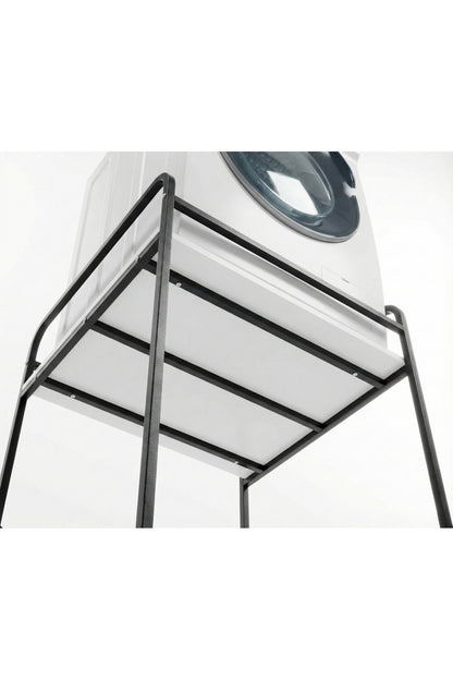 Çamaşır Makinesi Dolabı Raf Metal Düzenleyici Organizer 2 Katlı Banyo Rafı Çok Amaçlı Dolap