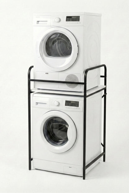 Çamaşır Makinesi Dolabı Raf Metal Düzenleyici Organizer 2 Katlı Banyo Rafı Çok Amaçlı Dolap