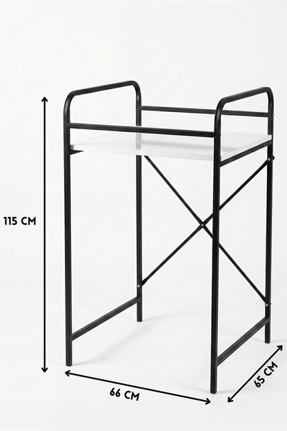 Çamaşır Makinesi Dolabı Raf Metal Düzenleyici Organizer 2 Katlı Banyo Rafı Çok Amaçlı Dolap
