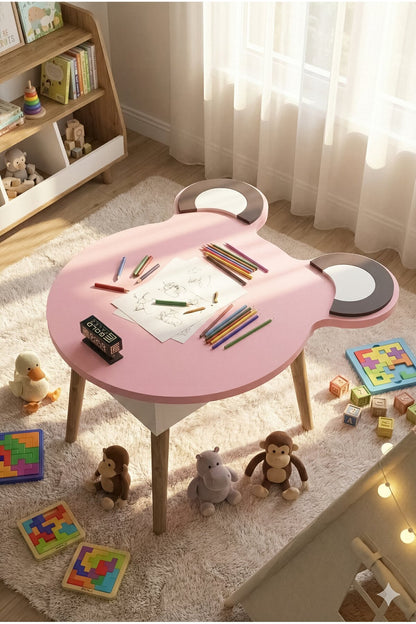Çocuk Masası Happy Face 50×60×48 cm – Oyun, Boyama ve Etkinlik Masası
