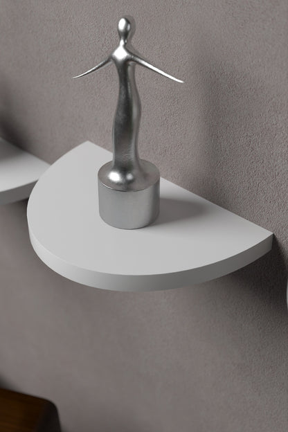 Duvar Rafı Dekoratif 3 Adet Çiçeklik Oval
