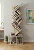 Kitaplık Modern Dekoratif Kitap Rafı Çok Katlı Kitap Standı Ofis Organizer Yaprak