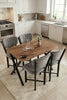 Mutfak Masası 4 Sandalyeli Set 110x70 cm Modern Atlantik Masa Takımı Cafe Balkon Ofis Masa Elma