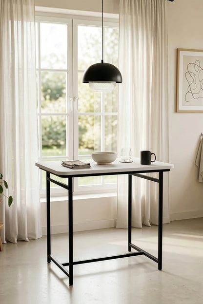 Mutfak Masası Modern 2 Kişilik Yemek Masası Şık Dayanıklı Balkon Cafe Bahçe Masa Minör