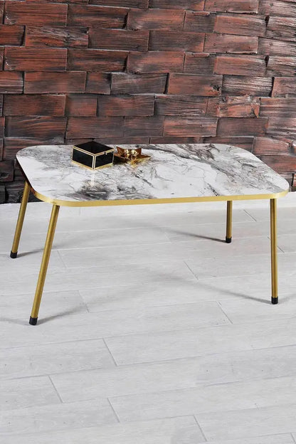 Orta Sehpa Gold Metal Ayak