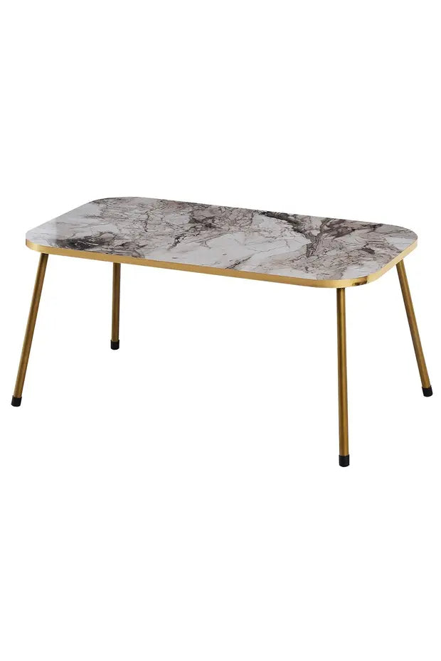 Orta Sehpa Gold Metal Ayak