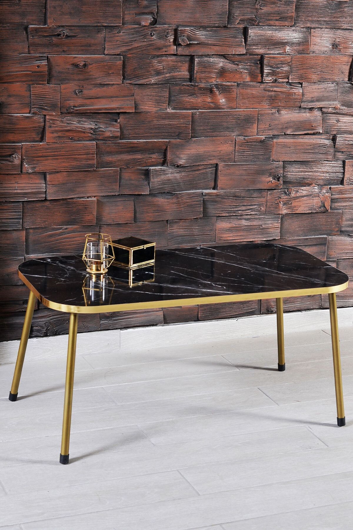 Orta Sehpa Gold Metal Ayak