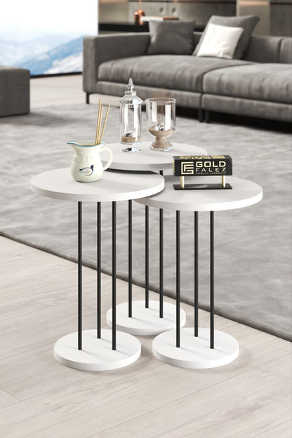 Orta Sehpa Ve Zigon Sehpa Terra 4 Lü Set