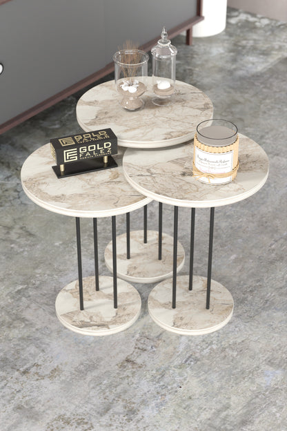 Orta Sehpa Ve Zigon Sehpa Terra 4 Lü Set