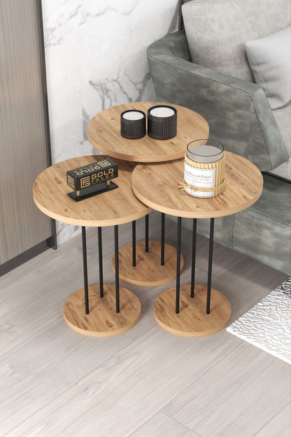 Orta Sehpa Ve Zigon Sehpa Terra 4 Lü Set