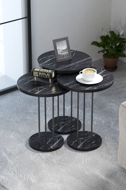 Orta Sehpa Ve Zigon Sehpa Terra 4 Lü Set