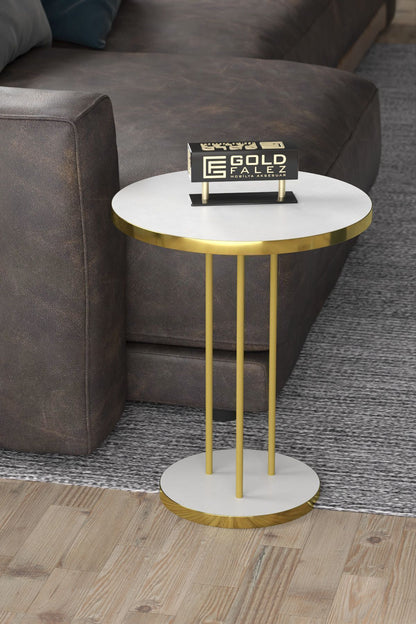 Orta Sehpa Ve Zigon Sehpa Terra Set Gold