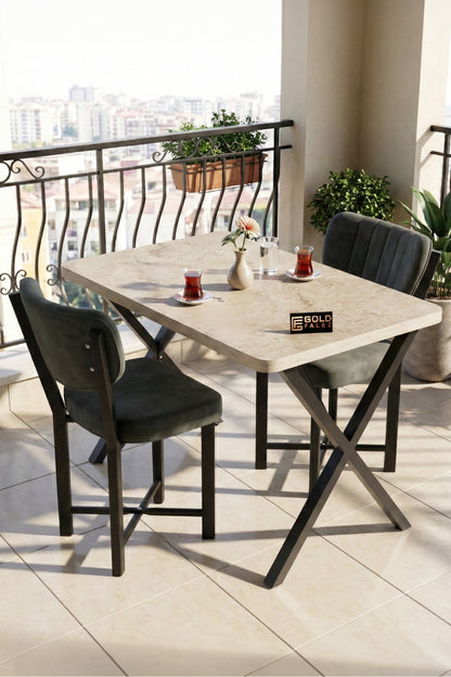 Sandalye 1 Adet Baby Face Kumaş Metal Modern Mutfak Sandalyesi Cafe Balkon Ofis Elma