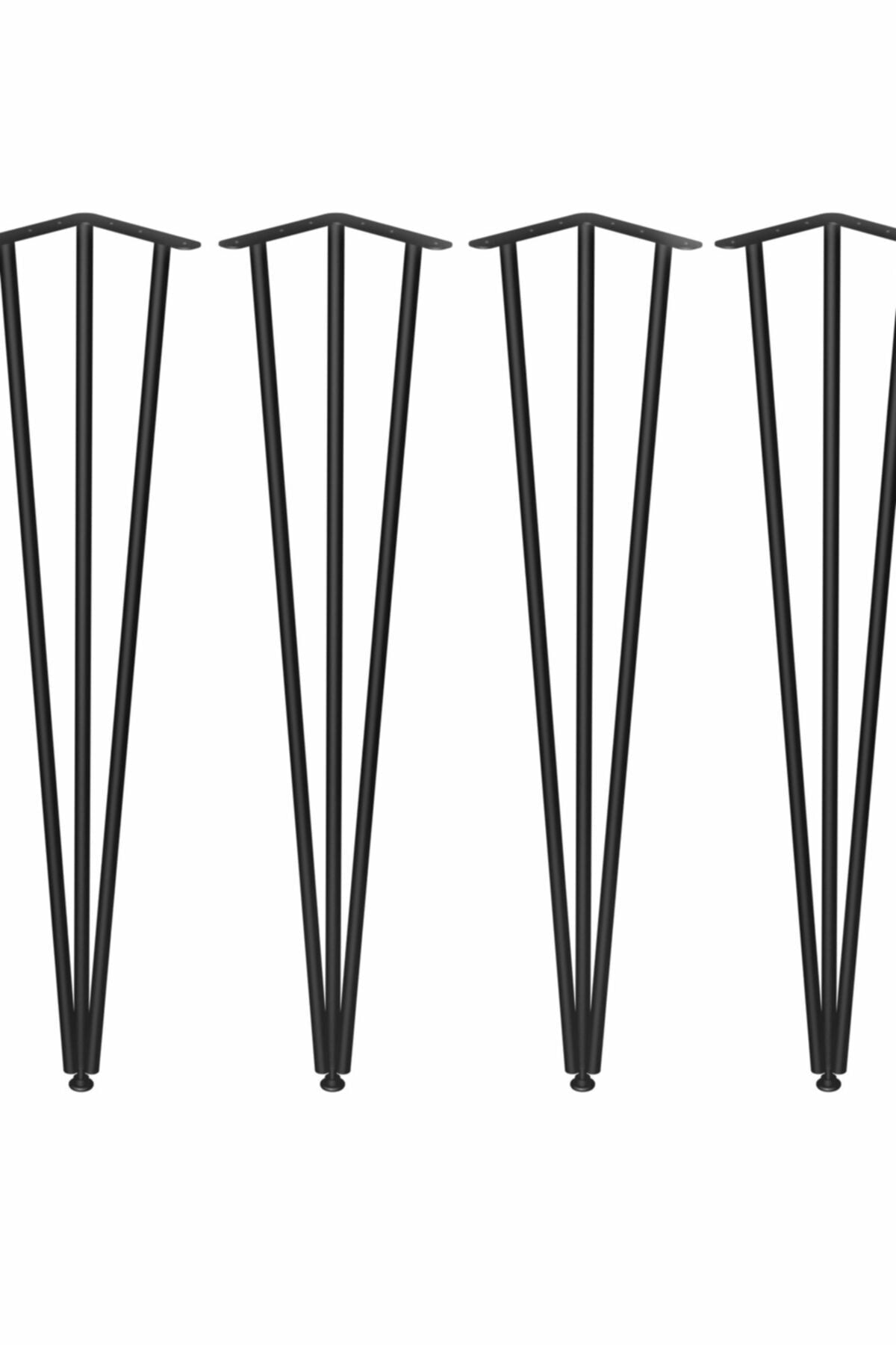 Tel Masa Ayakları 4 Adet 70 Cm Firkete Ayak - Masa Ayakları - Tek Ebat
