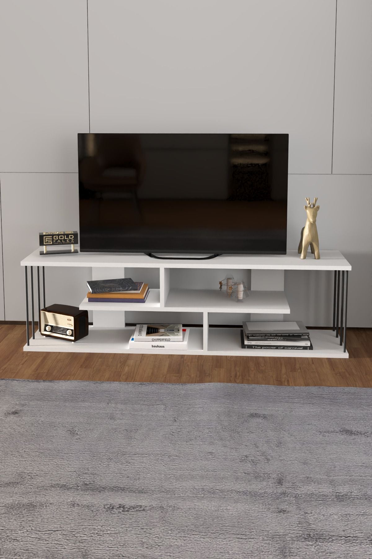 Tv Sehpası  Raflı 140 Cm Gzd Tv Ünitesi
