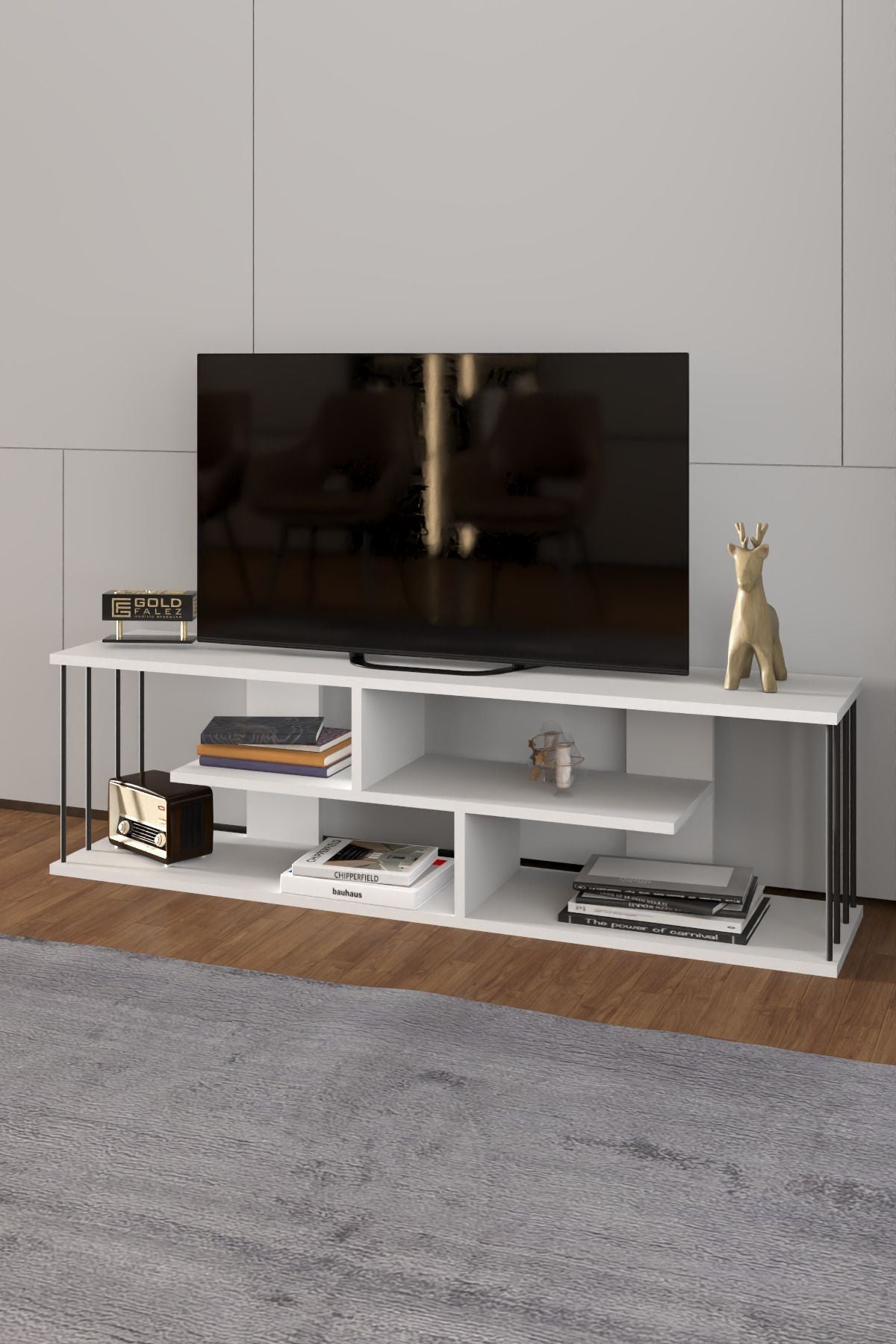 Tv Sehpası  Raflı 140 Cm Gzd Tv Ünitesi