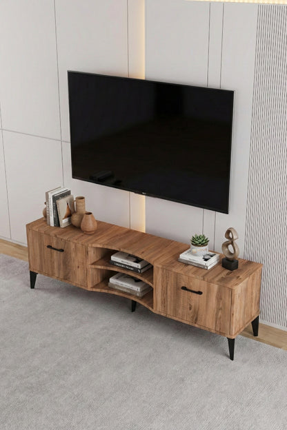 TV Sehpası Tasarım Çok Amaçlı Televizyon Ünitesi Raflı Dolaplı Salon Oturma Odası Vera