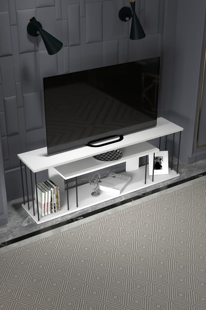 Tv Sehpası Tv Ünitesi Raflı 140 Cm Gzd Plus