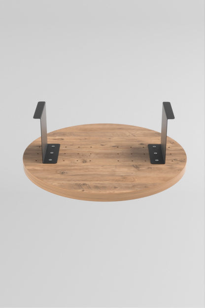 Yan Sehpa Ayarlanabilir Tepsi Dekoratif Modern Tepsi Koltuk Sehpası Ceviz