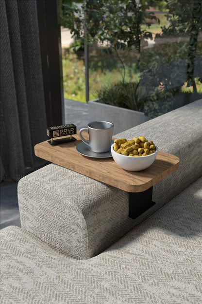 Yan Sehpa Ayarlanabilir Tepsi Dikdörtgen Dekoratif Modern Yatay Dikey Koltuk Sehpası