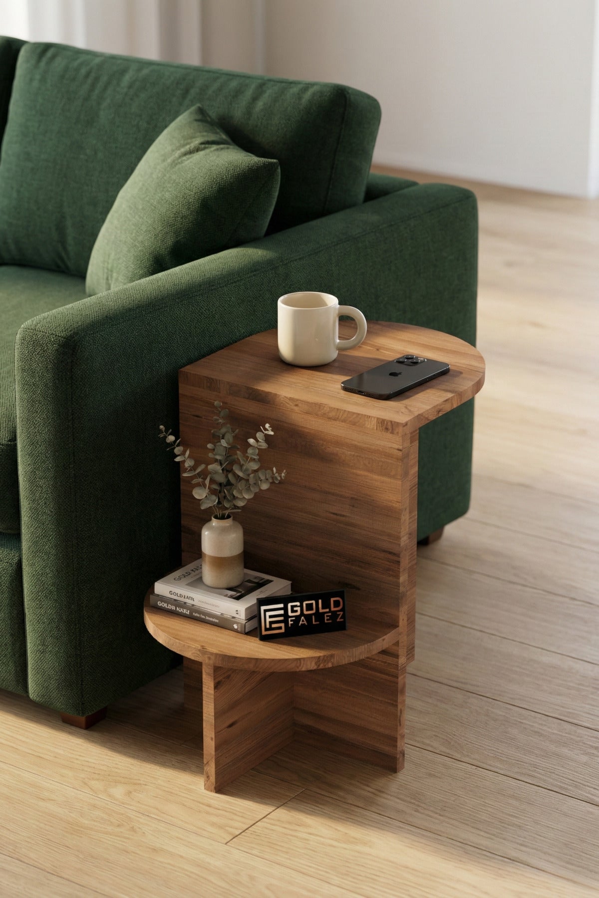 Yan Sehpa Çok Amaçlı Modern Tasarım Raflı Salon Koltuk Kenarı Sehpası Setro