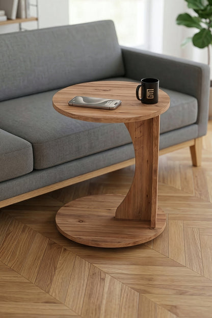 Yan Sehpa Modern C Sehpa Minimal Tasarım Yuvarlak Orta Sehpa Salon Koltuk Yanı