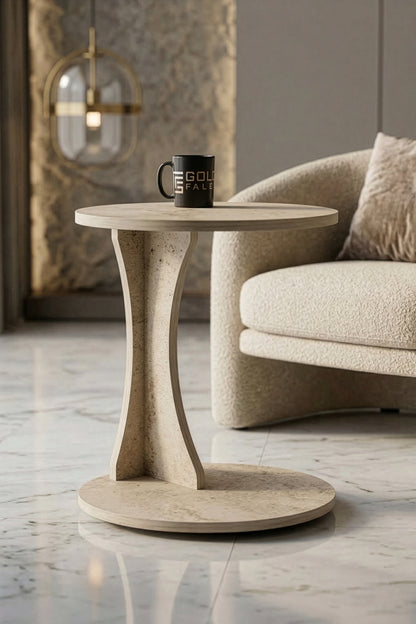 Yan Sehpa Modern C Sehpa Minimal Tasarım Yuvarlak Orta Sehpa Salon Koltuk Yanı