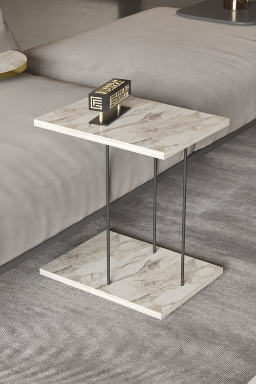 Yan Sehpa Tekerlekli Servis Sehpası Hnd Dikdörtgen