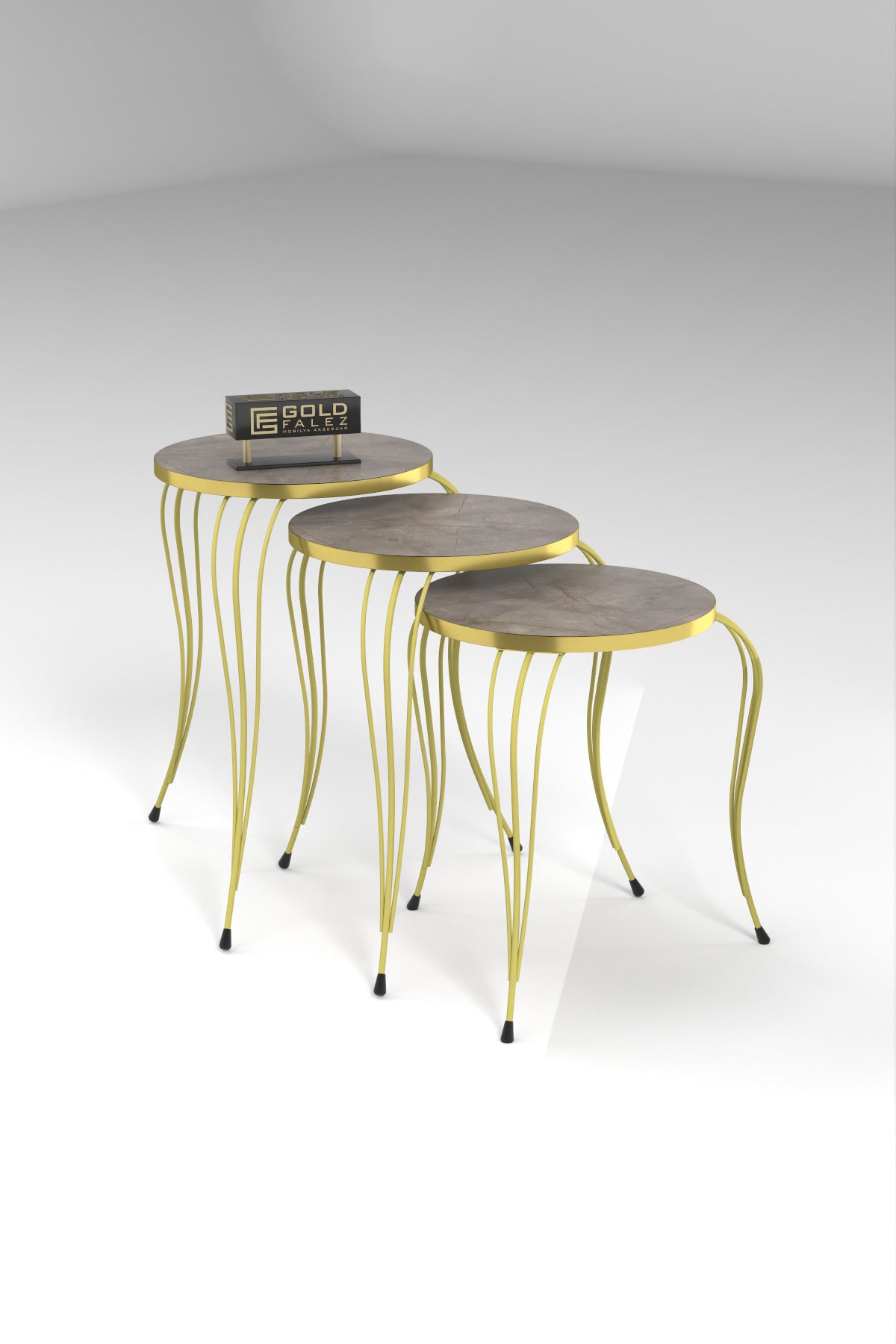 Zigon Sehpa Lükens Gold