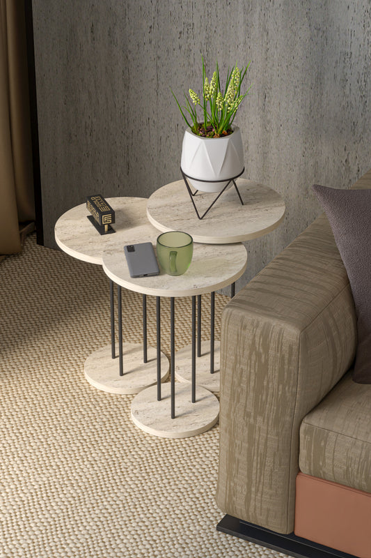 Zigon Sehpa Terra 3 Lü Set