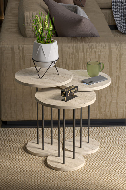 Zigon Sehpa Terra 3 Lü Set