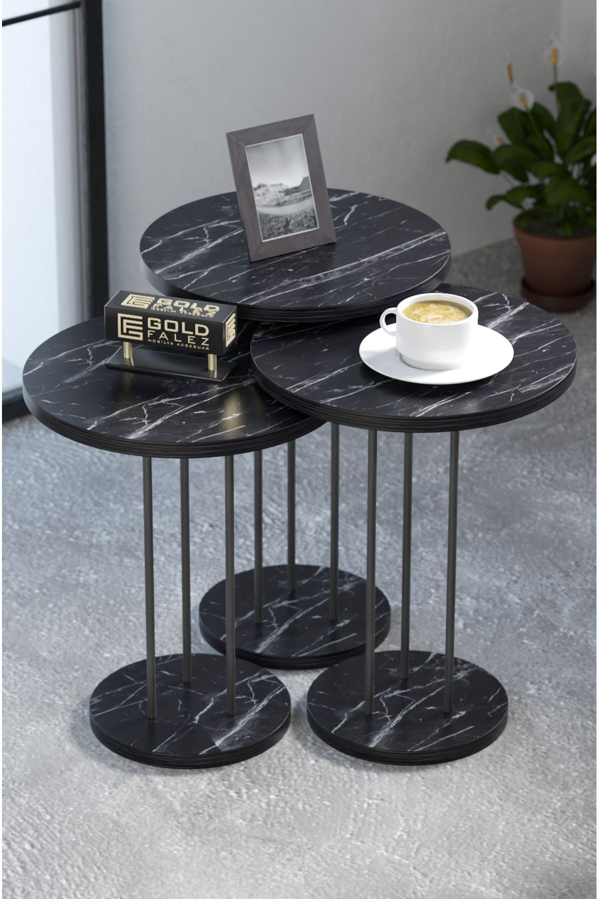 Zigon Sehpa Terra 3 Lü Set