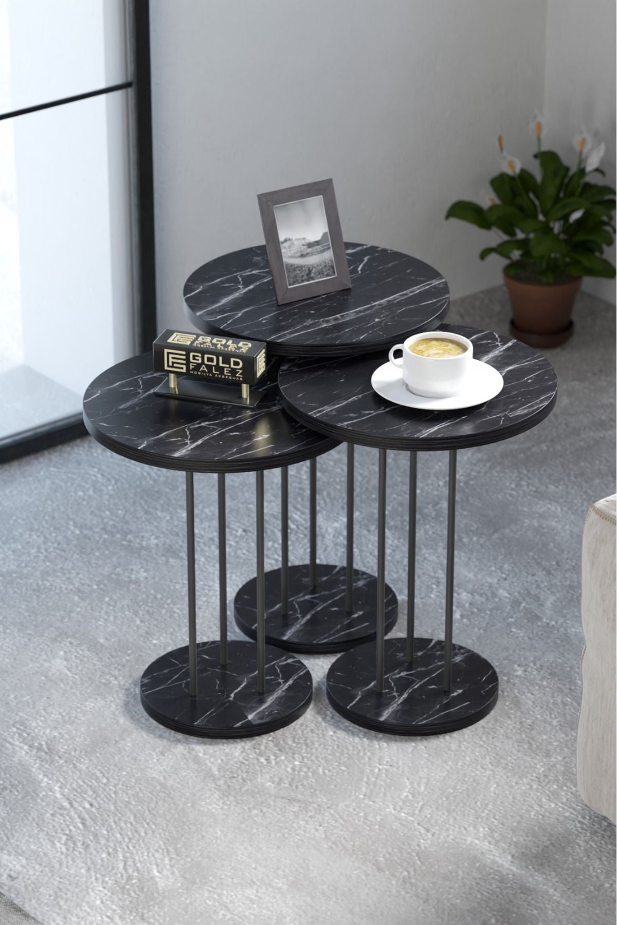 Zigon Sehpa Terra 3 Lü Set