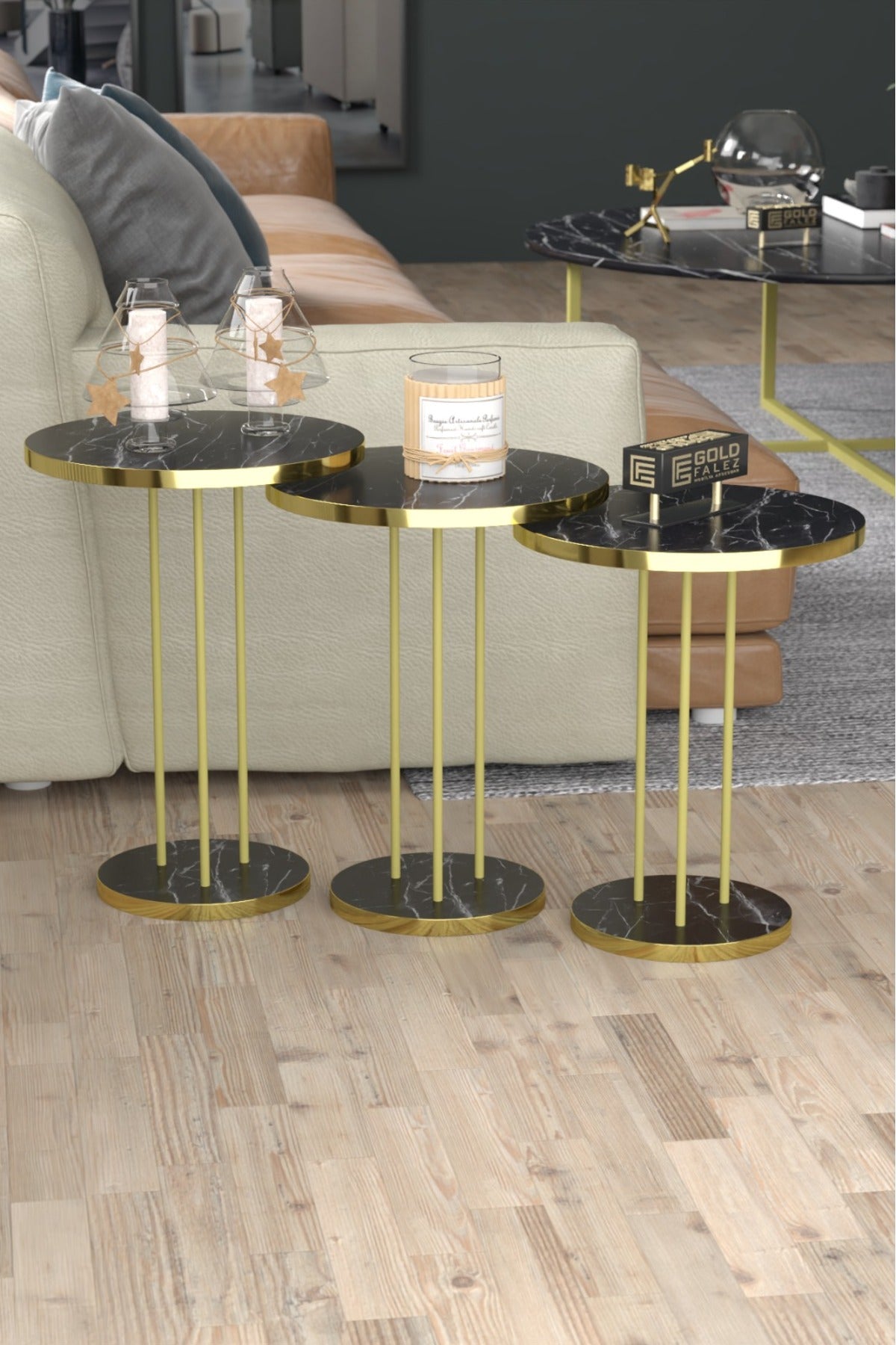 Zigon Sehpa Terra 3 Lü Set
