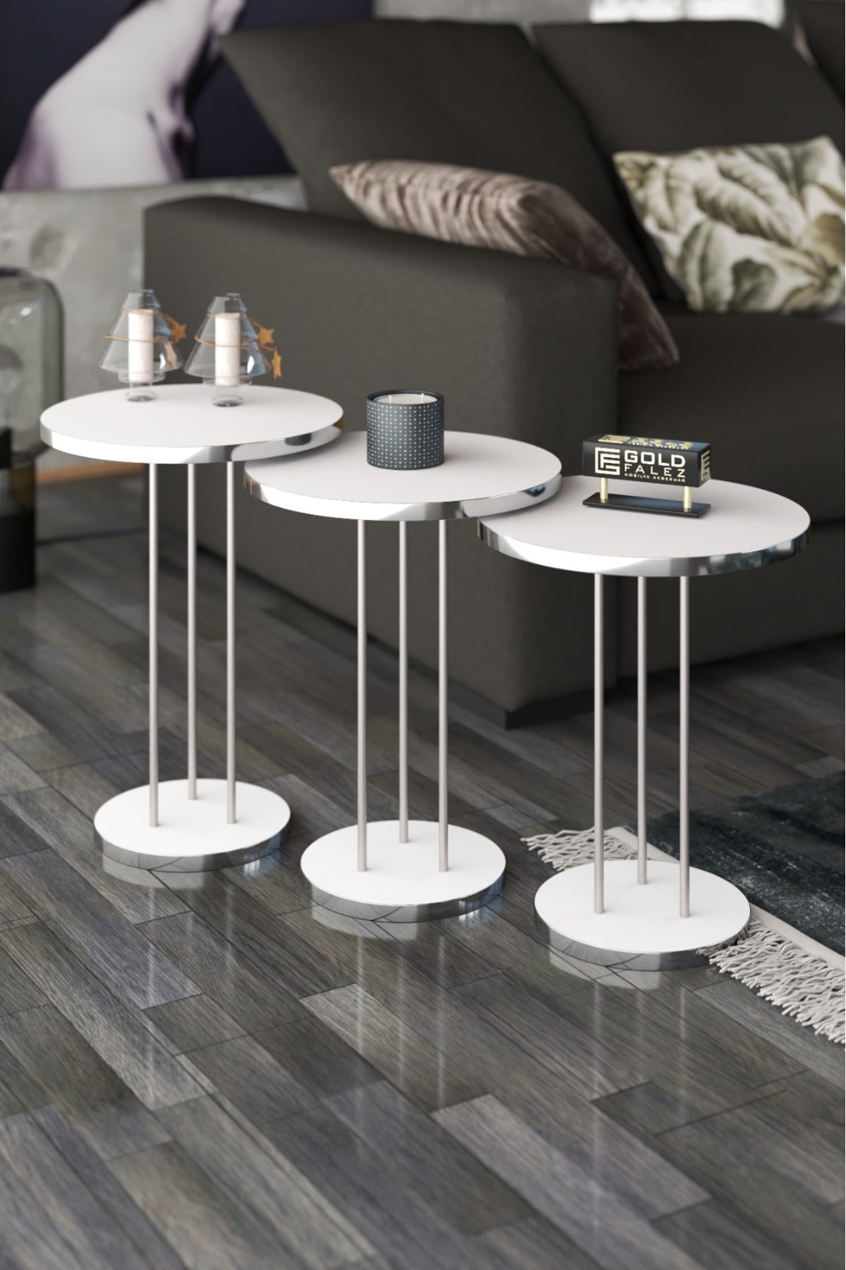 Zigon Sehpa Terra 3 Lü Set