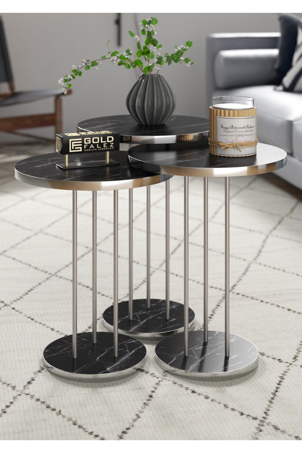 Zigon Sehpa Terra 3 Lü Set