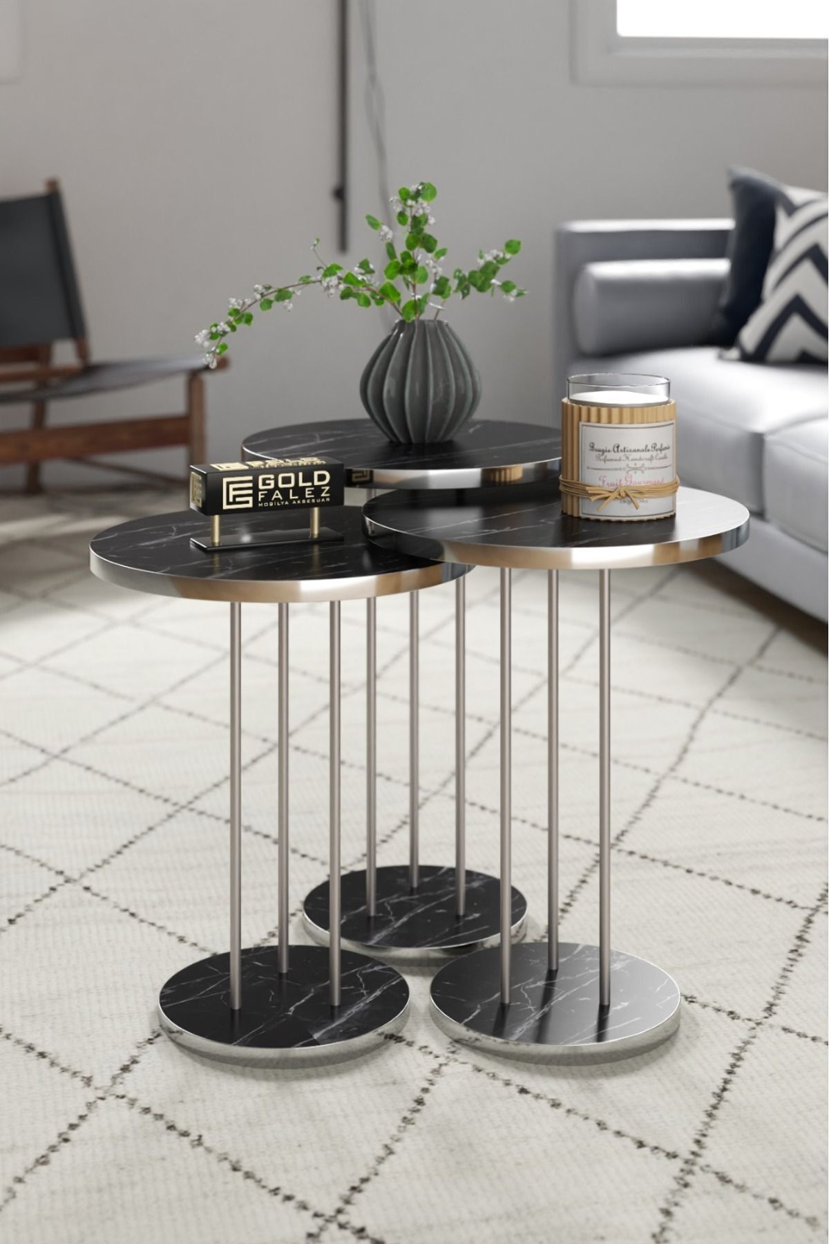 Zigon Sehpa Terra 3 Lü Set