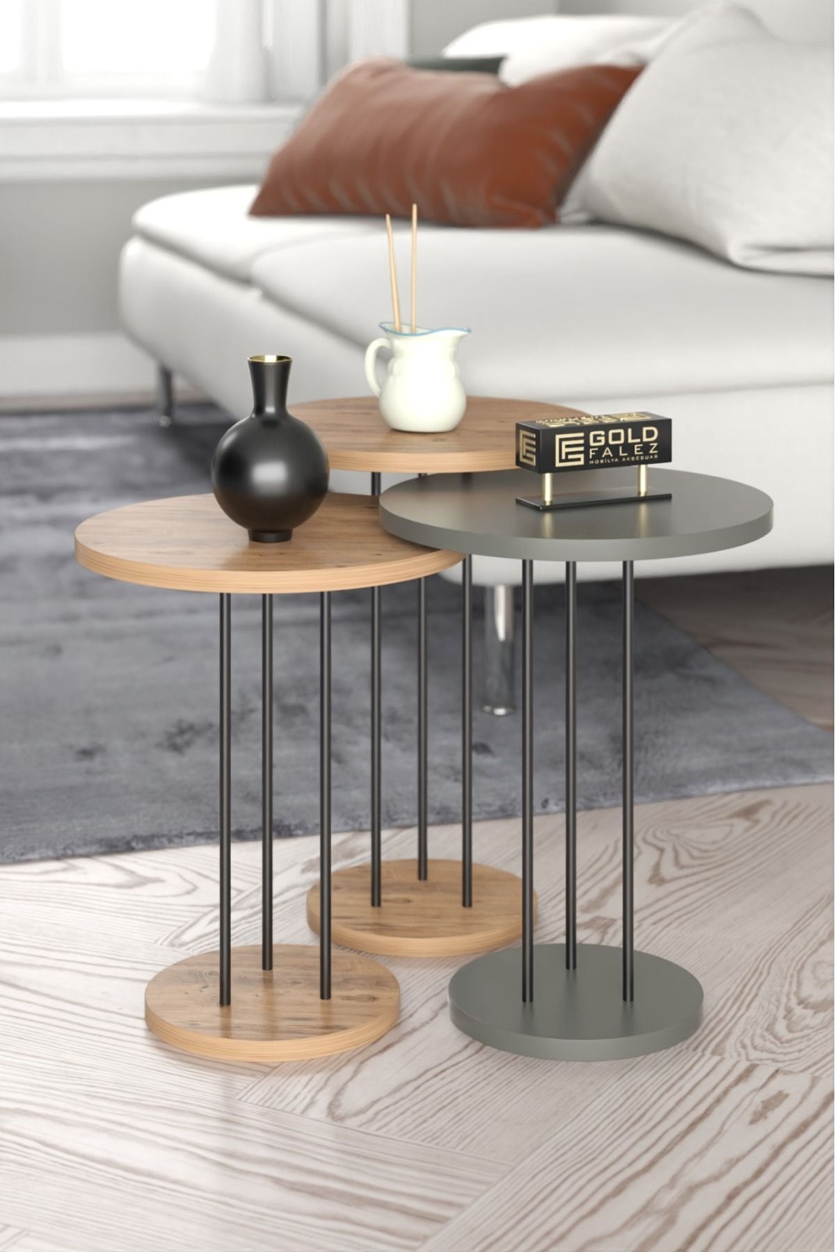 Zigon Sehpa Terra 3 Lü Set