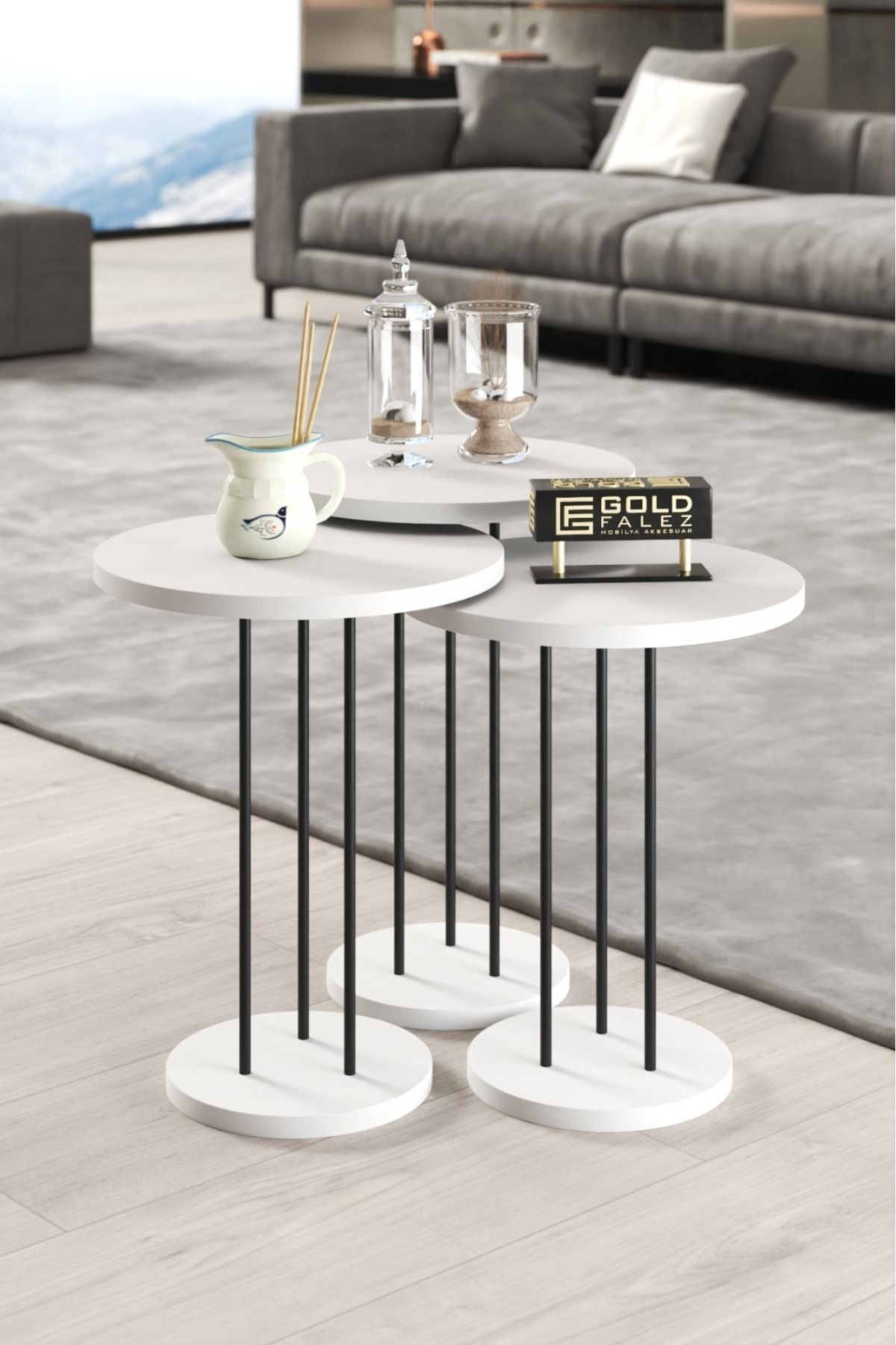 Zigon Sehpa Terra 3 Lü Set