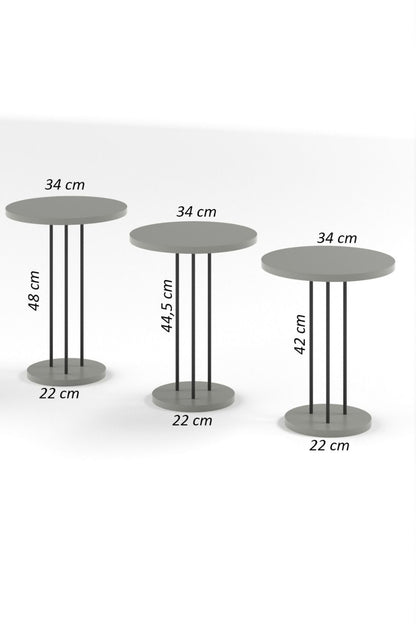 Zigon Sehpa Terra 3 Lü Set