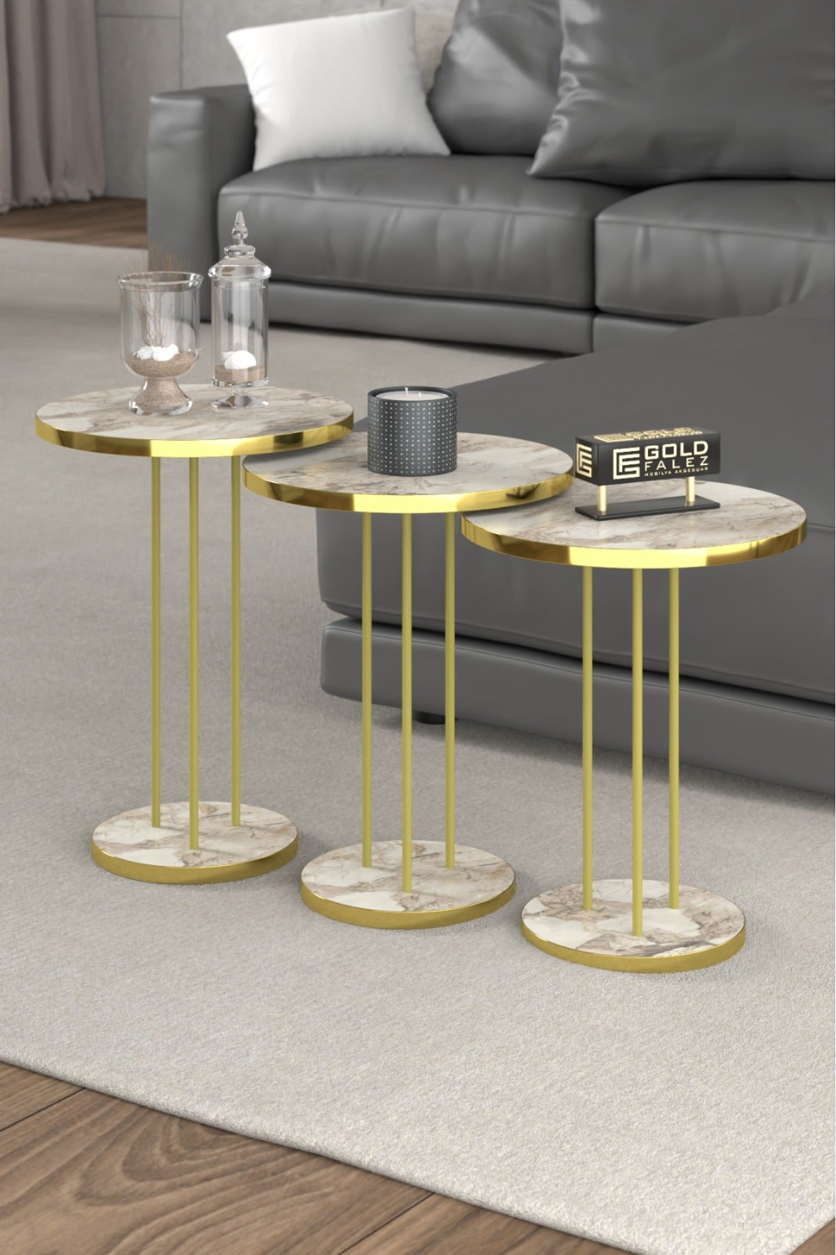 Zigon Sehpa Terra 3 Lü Set