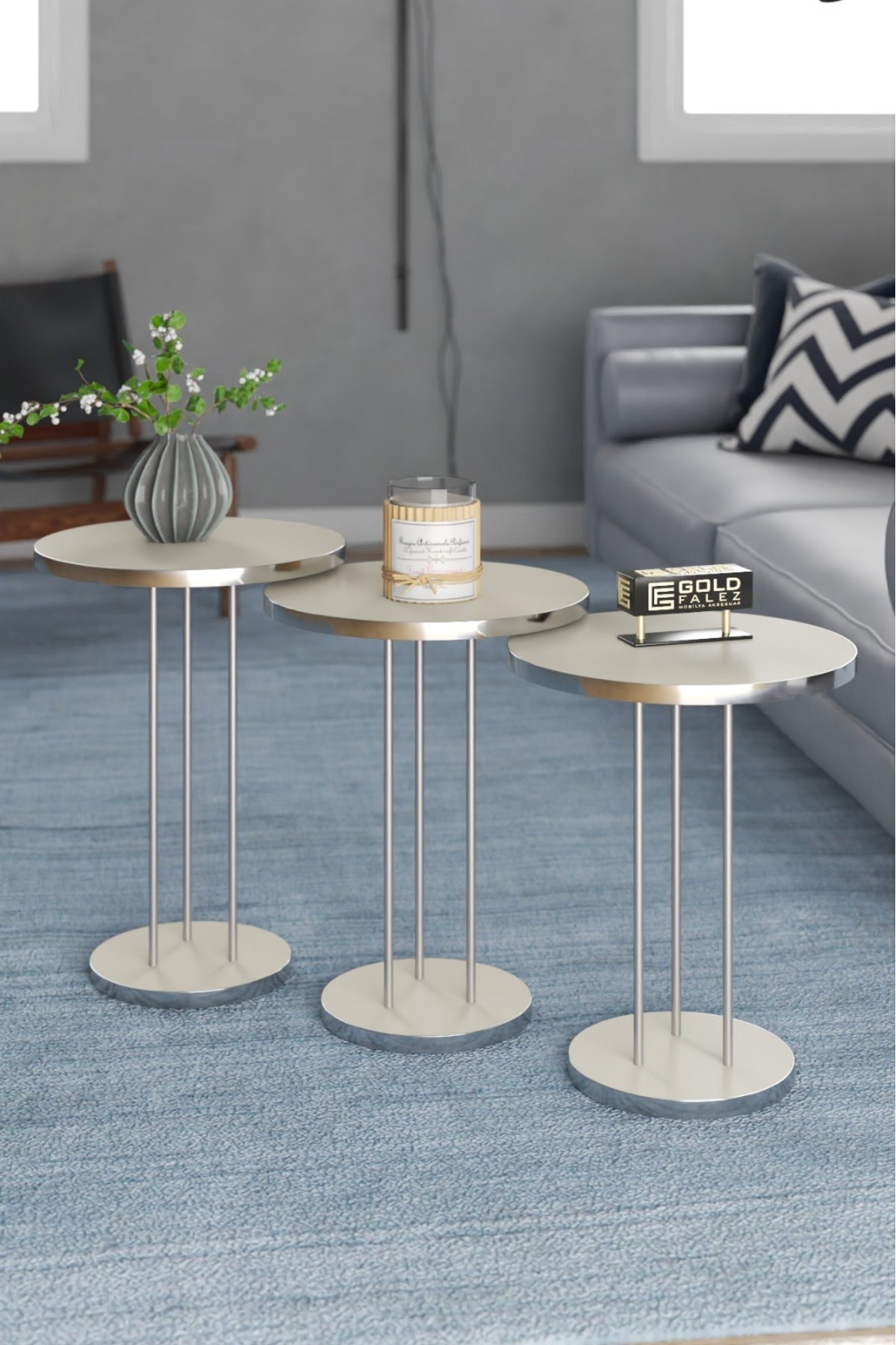 Zigon Sehpa Terra 3 Lü Set