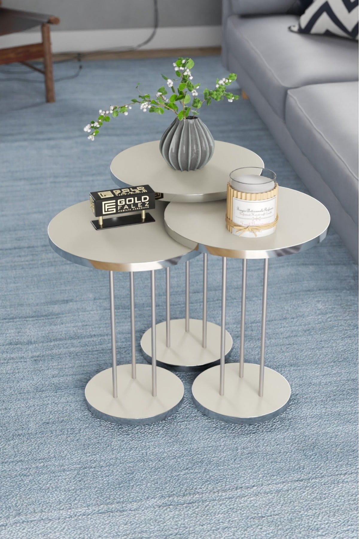 Zigon Sehpa Terra 3 Lü Set